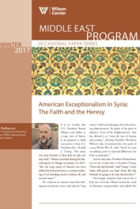 American Exceptionalism in Syria: The Faith and the Heresy