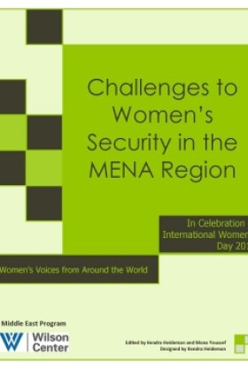 Challenges to Women’s Security in the MENA Region