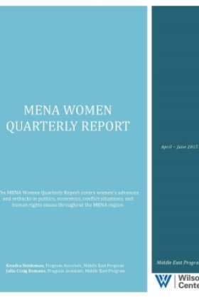 MENA Women Quarterly Report (April-June 2015)