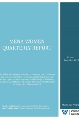 MENA Women Quarterly Report (October-December 2015)
