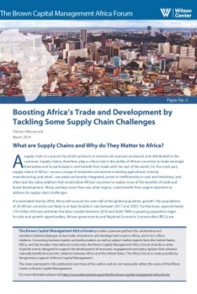 Boosting Africa’s Trade and Development by Tackling Some Supply Chain Challenges