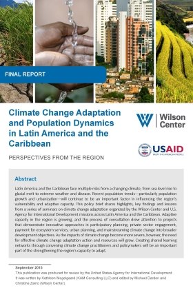 Climate Change Adaptation and Population Dynamics in Latin America and the Caribbean - Perspectives from the Region