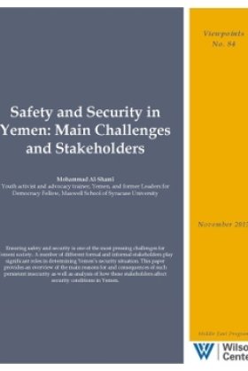 Safety and Security in Yemen: Main Challenges and Stakeholders