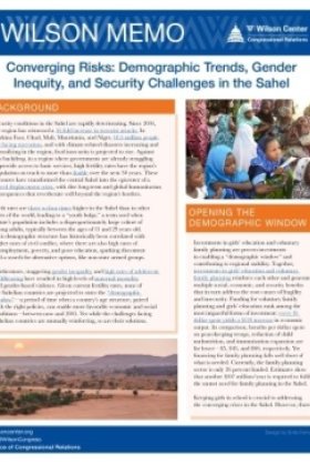 Image - Wilson Memo: Converging Risks: Demographic Trends, Gender Inequity, and Security Challenges in the Sahel